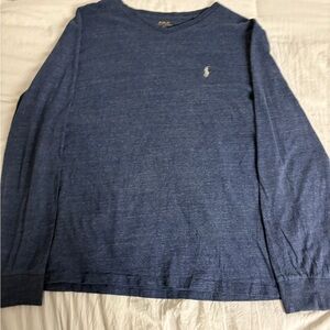 L Vintage Polo Ralph Lauren navy blue long sleeve shirt.